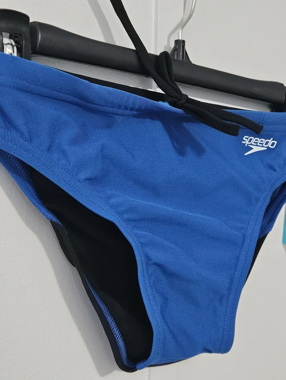 Speedo Endurance Size 28 Boys Mens Royal Blue Swim Trunks with Elastic Drawstrin